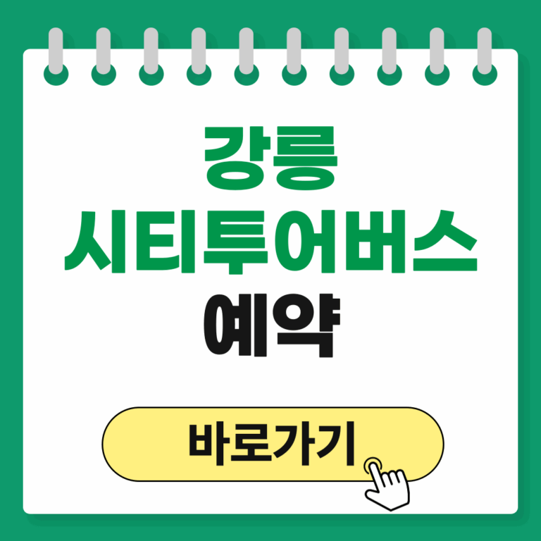 강릉 시티투어버스